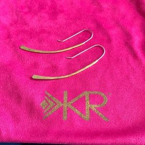 Silpada Hammered brass earrings